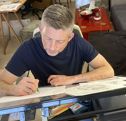 Fa�ch � sa table � dessin